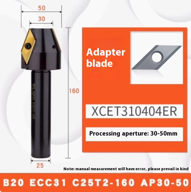 6043 CNC numerical control ECC31005R long edge chamfering cutter bar 30 degree 45°60 large hole chamfering cutter XCET310404 Shandong Denso Pricision Tools Co.,Ltd.